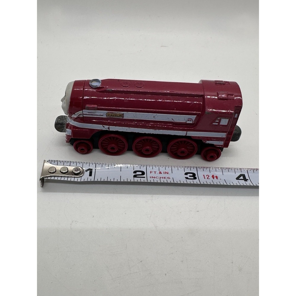 Thomas Wooden Railway Caitlin Red Streamlined Engine Train 2012 Mattel